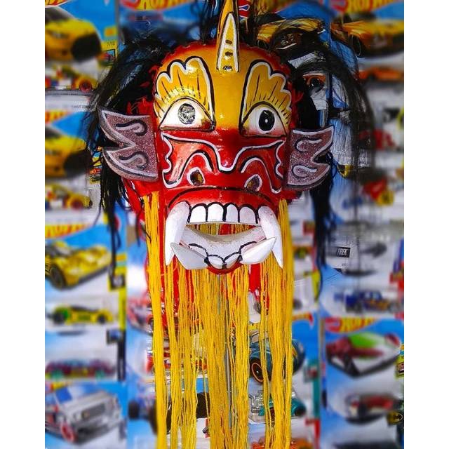 TOPENG BUTO CAKIL KAYU MAINAN ALAT KESENIAN TRADISIONAL
