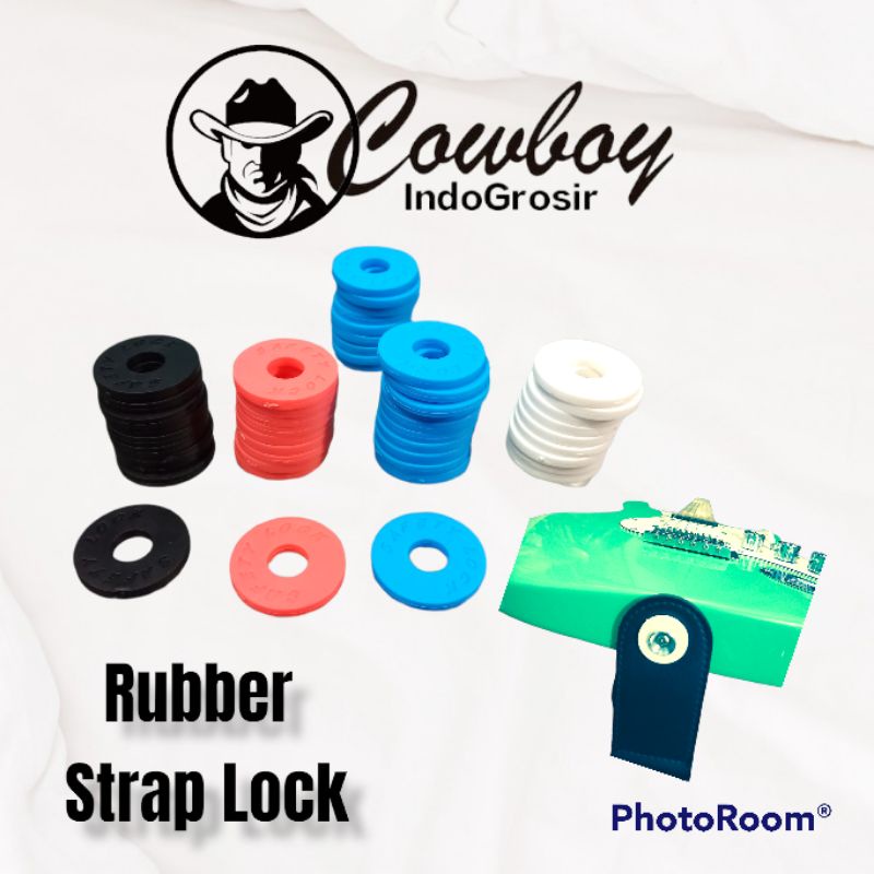 Strap Lock Gitar Rubber isi 2 Strap Lock Endpin Gitar