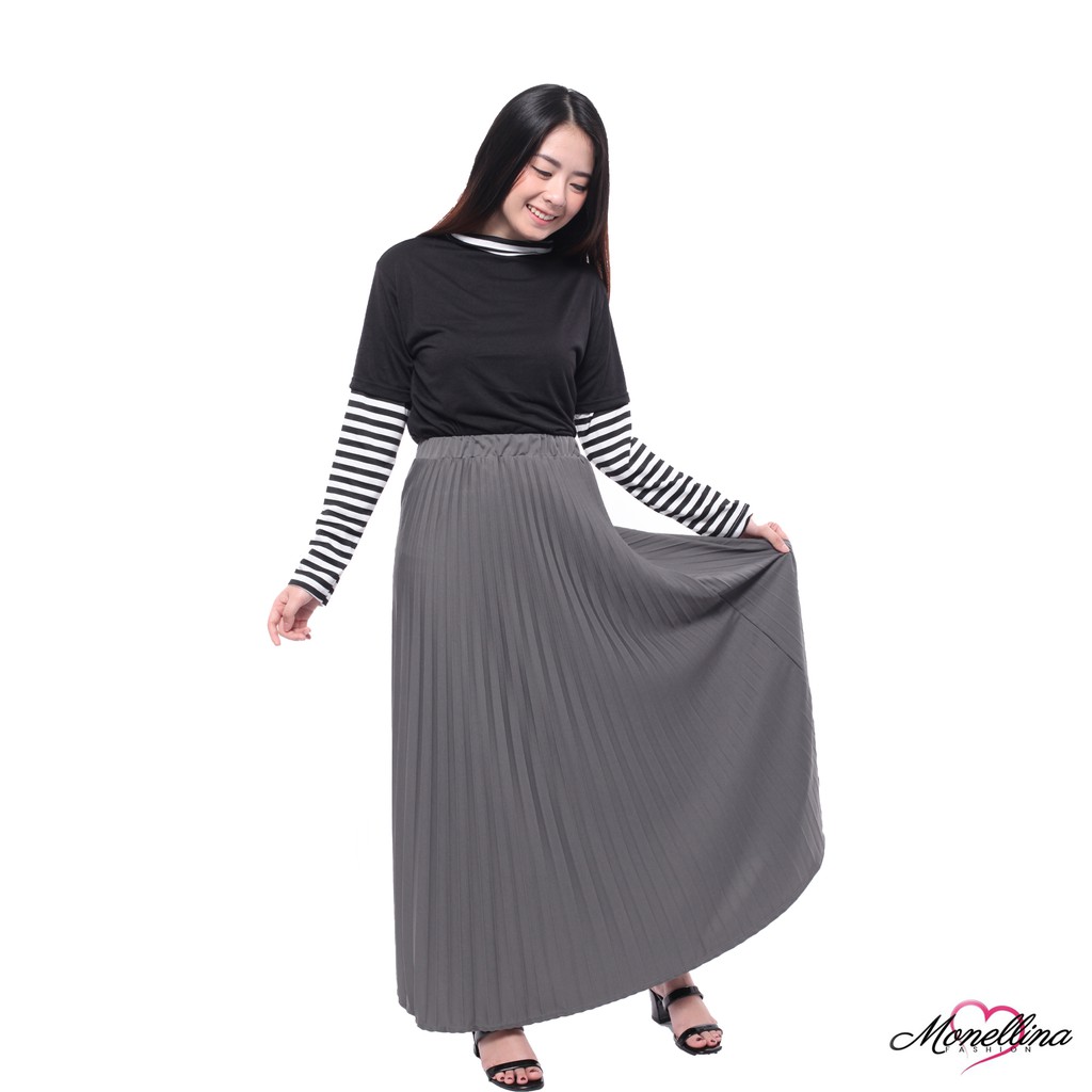 BL - MIYA Rok Plisket Jumbo Wanita-1