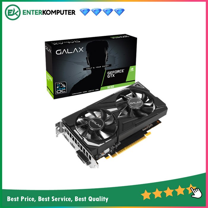 Galax Geforce Gtx 1630 4gb Gddr6 Ex (1-click Oc) - Dual Fan