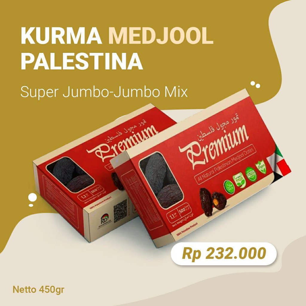 

KURMA MEDJOL PALESTINA/KURMA ENAK/KURMA SEGAR/KURMA TERBAIK (Super Jumbo-Jumbo Mix)