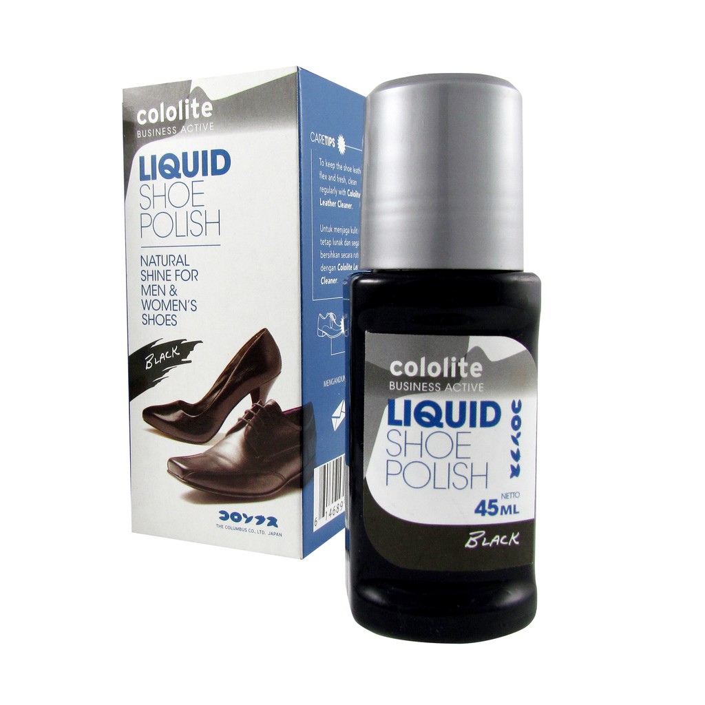 Cololite Liquid Shoe Polish 45 cc Black | Shopee Indonesia
