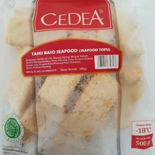 

Cedea Tahu baso seafood 500gr
