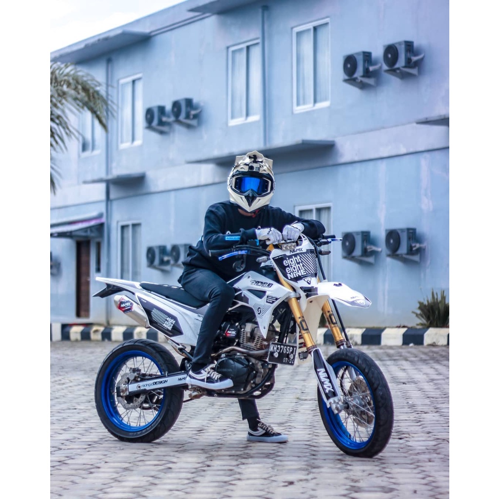 Decal crf150L - klx bf - d tracker - klx gordon full body(bisa ganti nama &nomor)