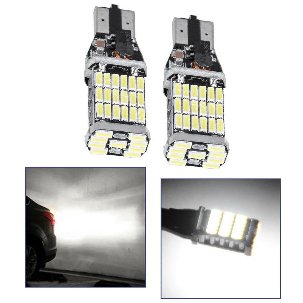 LED T15 W16W T10 4014 45 SMD Lampu Mundur Senja Canbus Super Bright