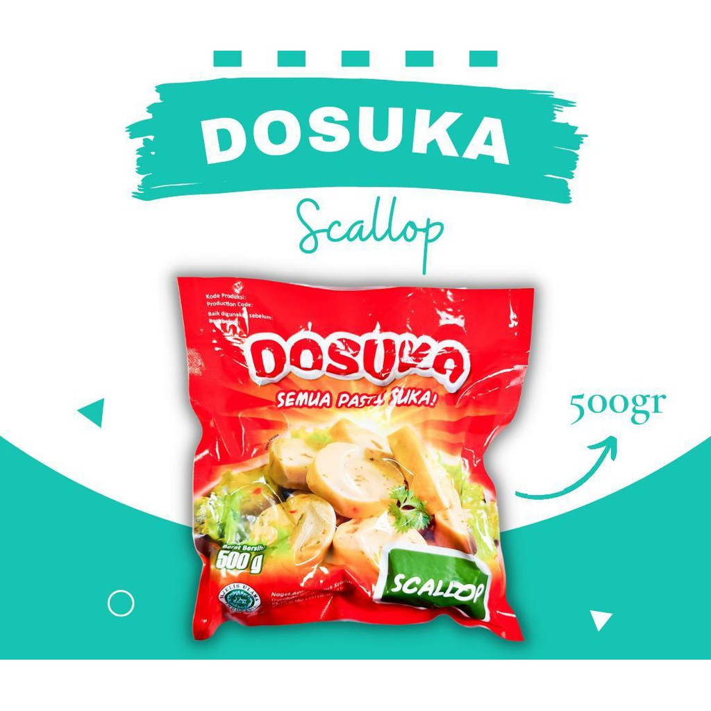 

ADDRIELLA - DOSUKA SCALLOP 500gr | DOSUKA/FROZENFOOD/FROZENFOOD MURAH