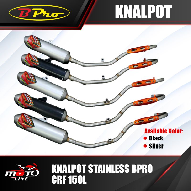 Knalpot CRF 150  BPRO Stainless