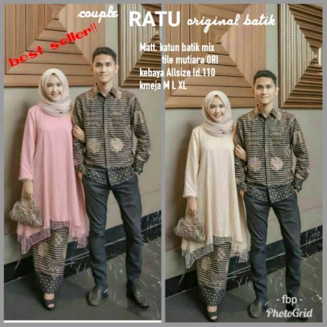 Couple Ratu best seller || couple batik mix TILE MUTIARA ORI