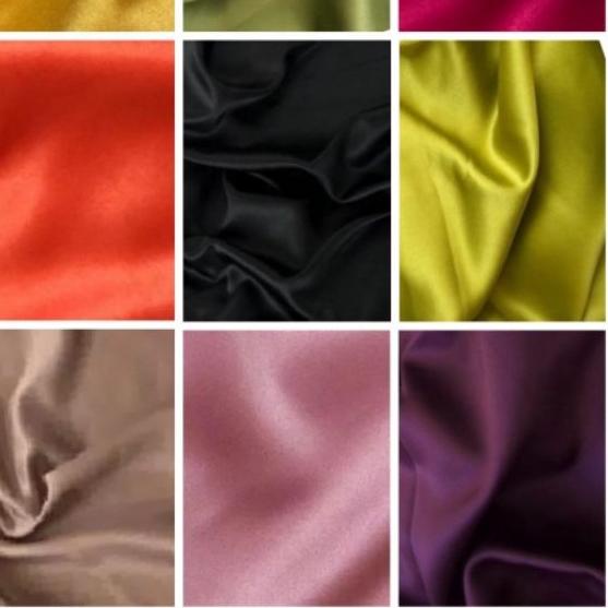 ✷ 1 Meter Kain Satin Silk Doff Velvet Premium Jakarta Jenis Bahan Maxmara Lux Kain Satin Velvet Prem