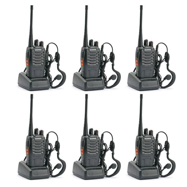 PAKET 6 UNIT HT HANDY TALKY Pofung 888S / WALKIE TALKIE POFUNG BF 888S UHF TERLARIS HEADSET