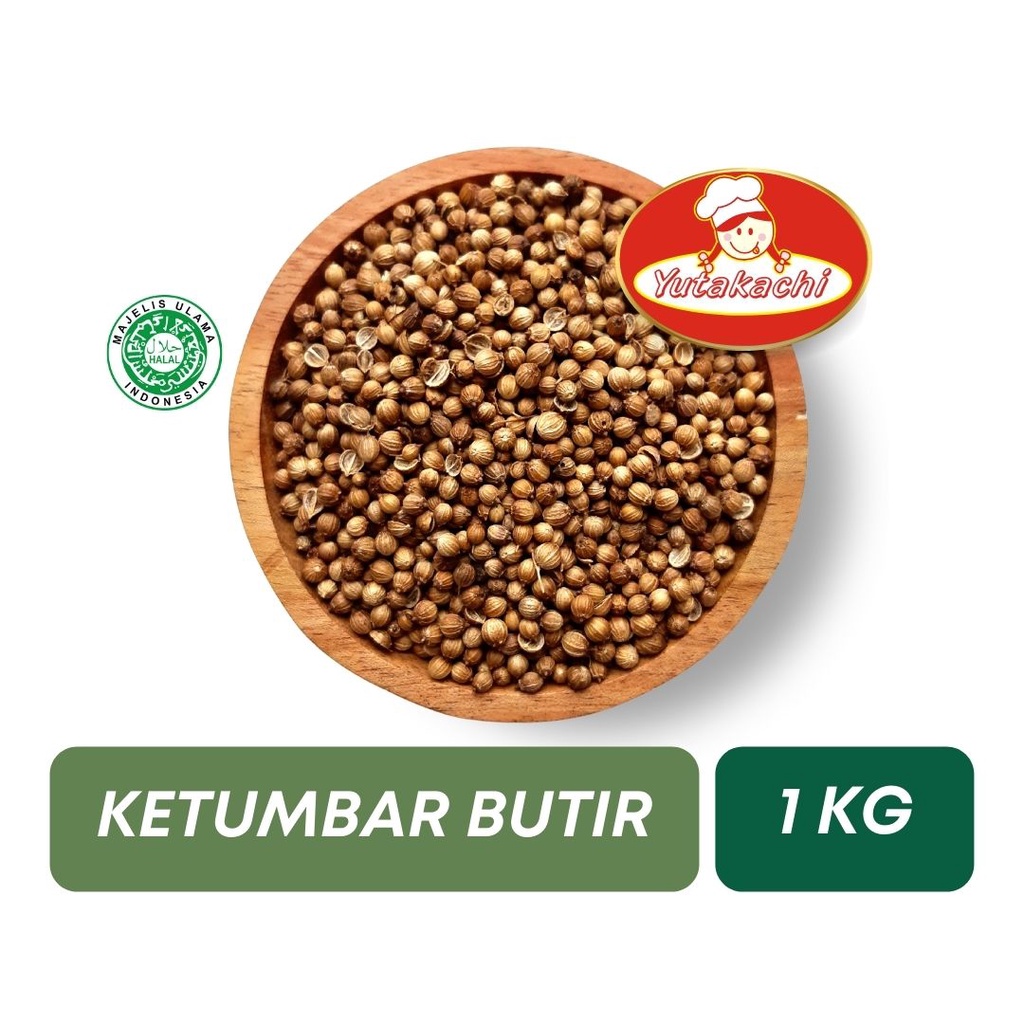 Ketumbar Butir Super 1Kg / Alami Tanpa Pemutih / Rempah Kiloan