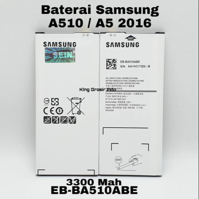 Baterai Samsung A510 / Galaxy A5 2016 Original OEM EB-BA510ABE Battery