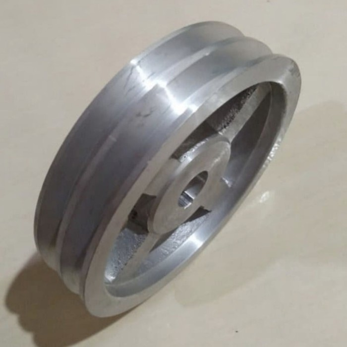 Pully A2 x 6 inch As 0(Buntu), 10, 12, 14, 15, 16, 17, 18, 19, 20, 22, 24, 25, ,1&quot;, 28, 30, 32 mm Alluminium Puli A2x6&quot; A2x6 inchi Pulley Puly Allumunium All A2 6&quot; Aluminium A2 x 6&quot; Alumunium A 2x6&quot; 2x6 inci