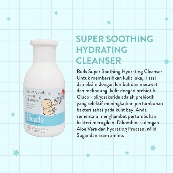 Buds Super Soothing Hydrating Cleanser 225ml