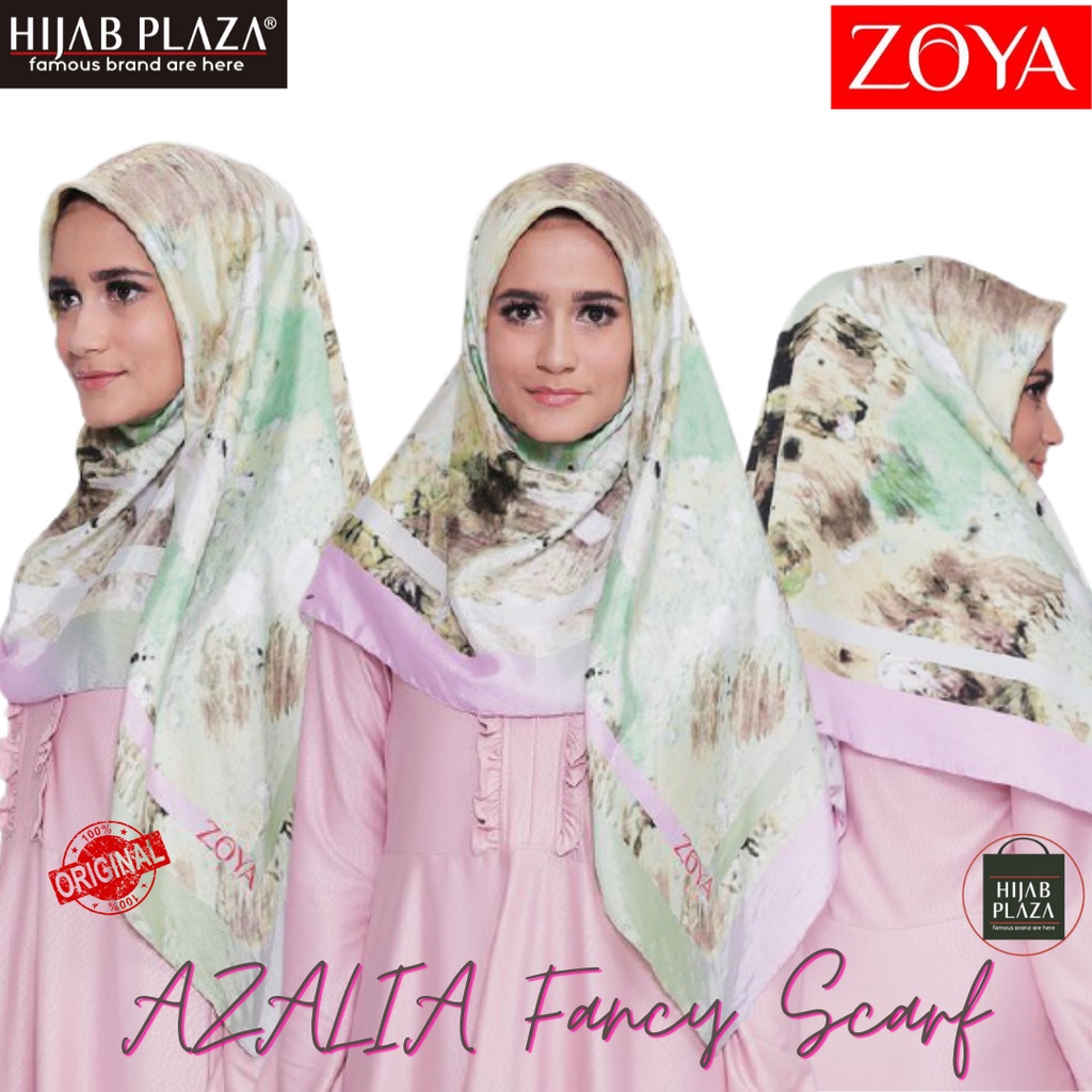 Hijab Zoya Kerudung Segi Empat Azalia Fancy Scarf