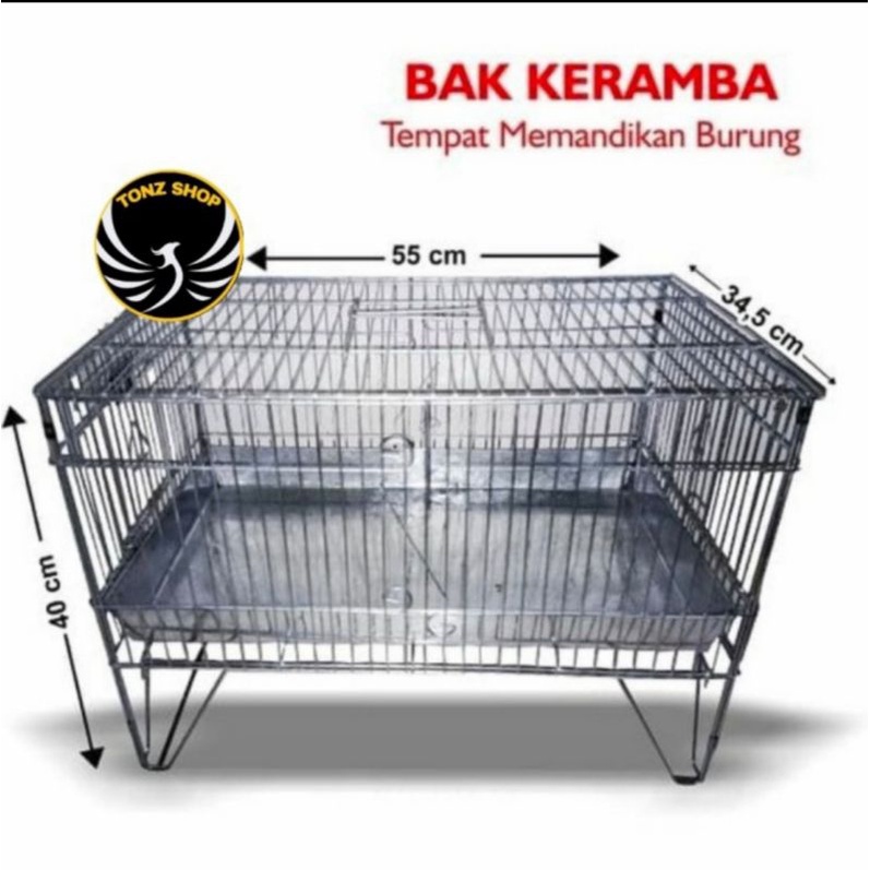 KERAMBA MANDI LIPAT/KANDANG MANDI BURUNG MURAI,KACER C IJO,BURUNG OCEHAN DLL