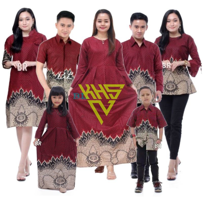 Jual Batik Couple Keluarga Modern Terbaru Set Couple Batik Keluarga Gamis Jumbo Shopee Indonesia 9275