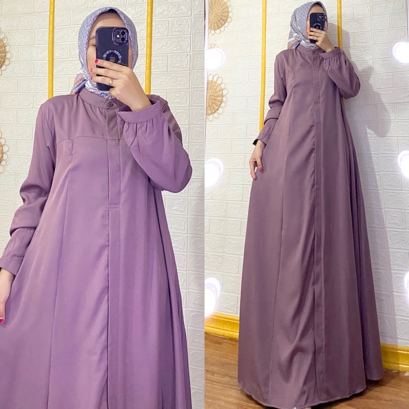 Gamis SHOFY, Bahan shakila premium. LD 110 PB 140