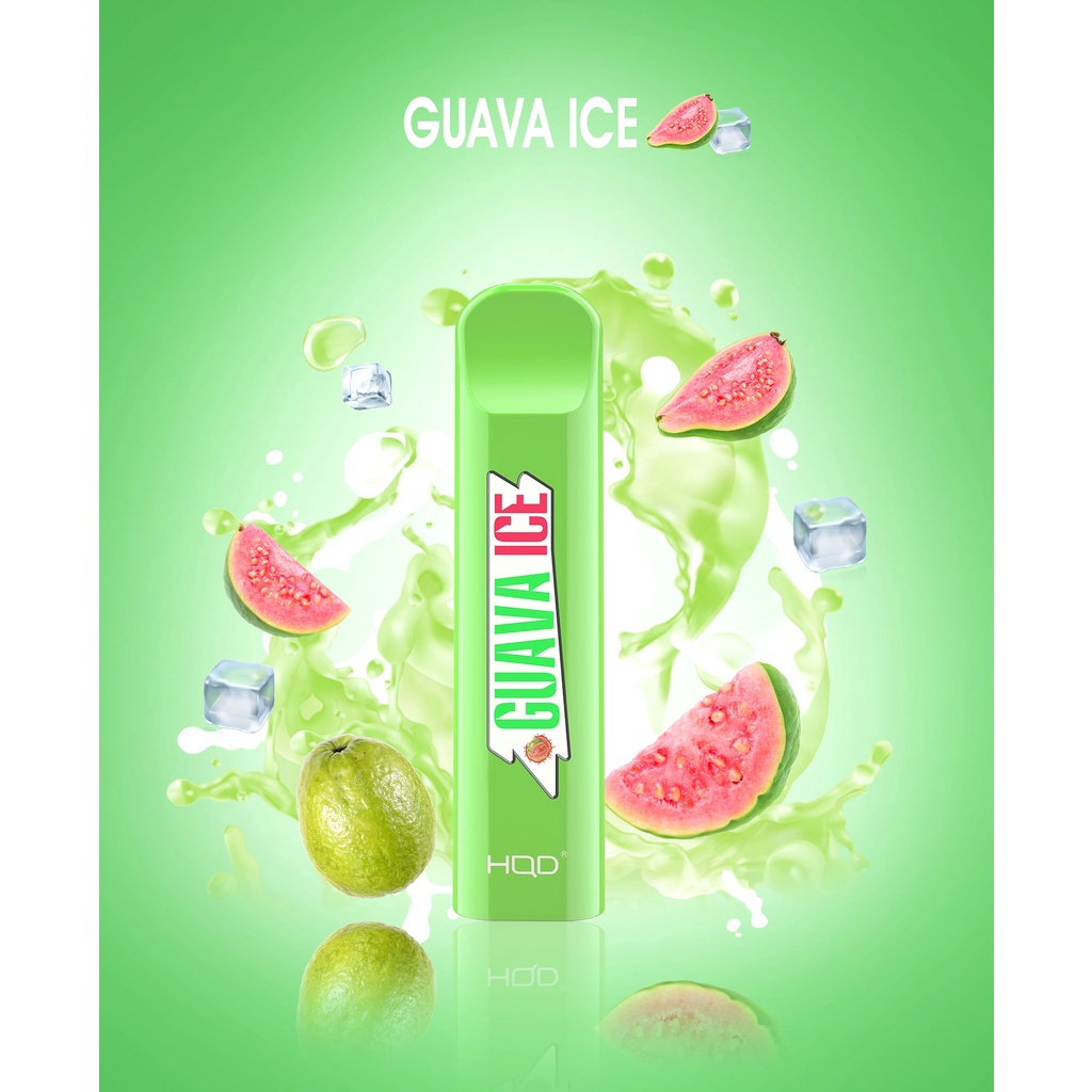 ORIGINAL - HQD VAPE VAPOOR POD/VAPEE SEKALI PAKAI (DISPOSABLE) ICE MELON