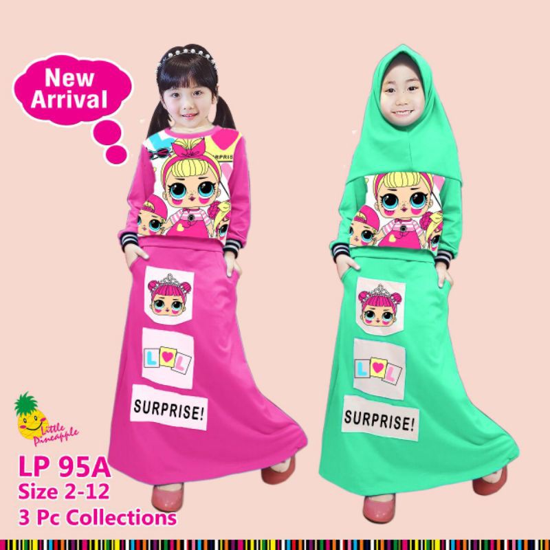 (2-8 TH) PROMO TERBATAS !! SETELAN ANAK ROK LITTLE PINEAPLE LP 95A SPECIAL PRICE LITTLE PINEAPPLE