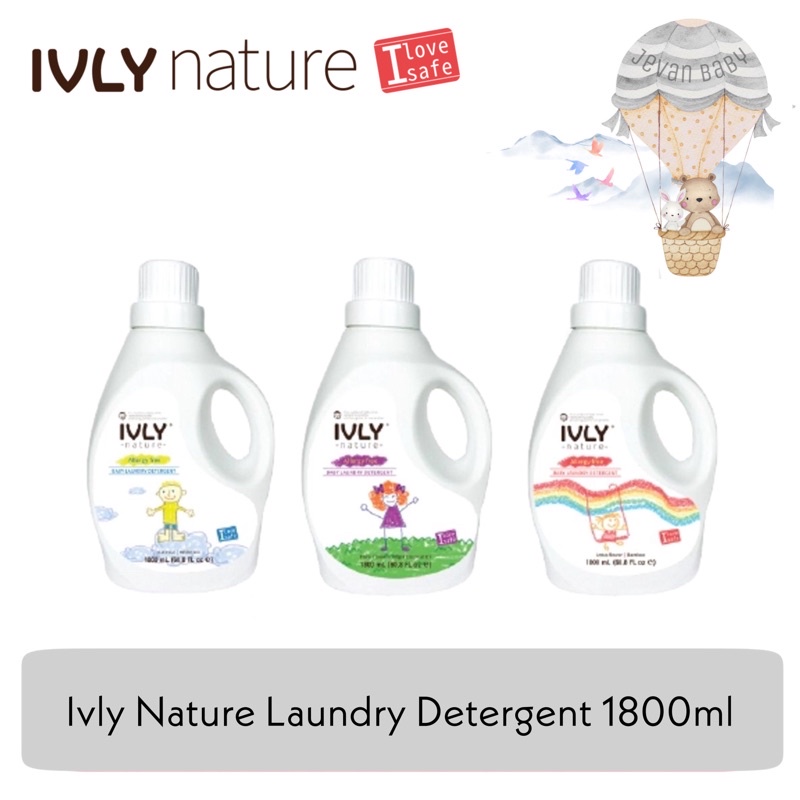 Ivly Nature Baby Laundry Detergent 1800ml Lotus / Tiare / Oatmeal