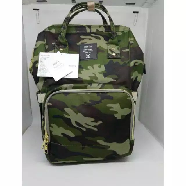Anello Ransel Diaper Baby Bag Botol Susu Backpack Tas Perlengkapan Popok Bayi UPGRADE -army