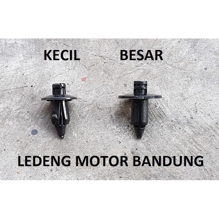 Baut Kancing Klip Nmax CBR Ninja Rivet Body Plastik Hitam Kecil Besar