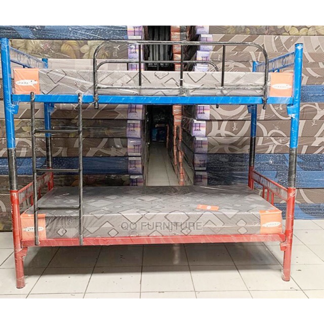 Ranjang susun besi ranjang tingkat 90/90 kasur busa Yukata Bronze Plus 90x200
