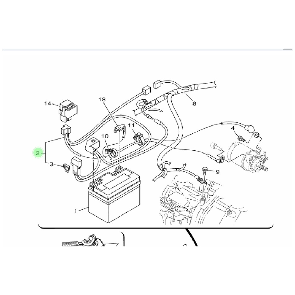 RUMAH SIKRING SEKRING KABEL POSITIF AKI MIO M3 S Z XRIDE X RIDE 125 LED ORIGINAL YGP 2PH-H2115-00