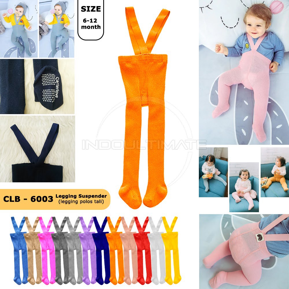 Celana Legging Suspender Celana Bayi Perempuan Laki Laki CLB-6003 Legging Bayi Kaki Tutup Leging