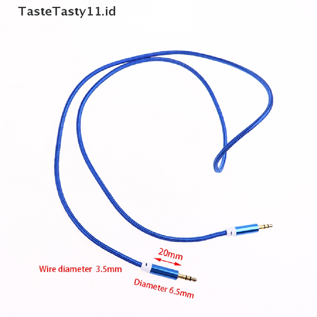 【TasteTasty】 1m Nylon Jack Aux Cable 3.5 Mm To 3.5mm Audio Cable Car Aux Cord For Xiaomi .