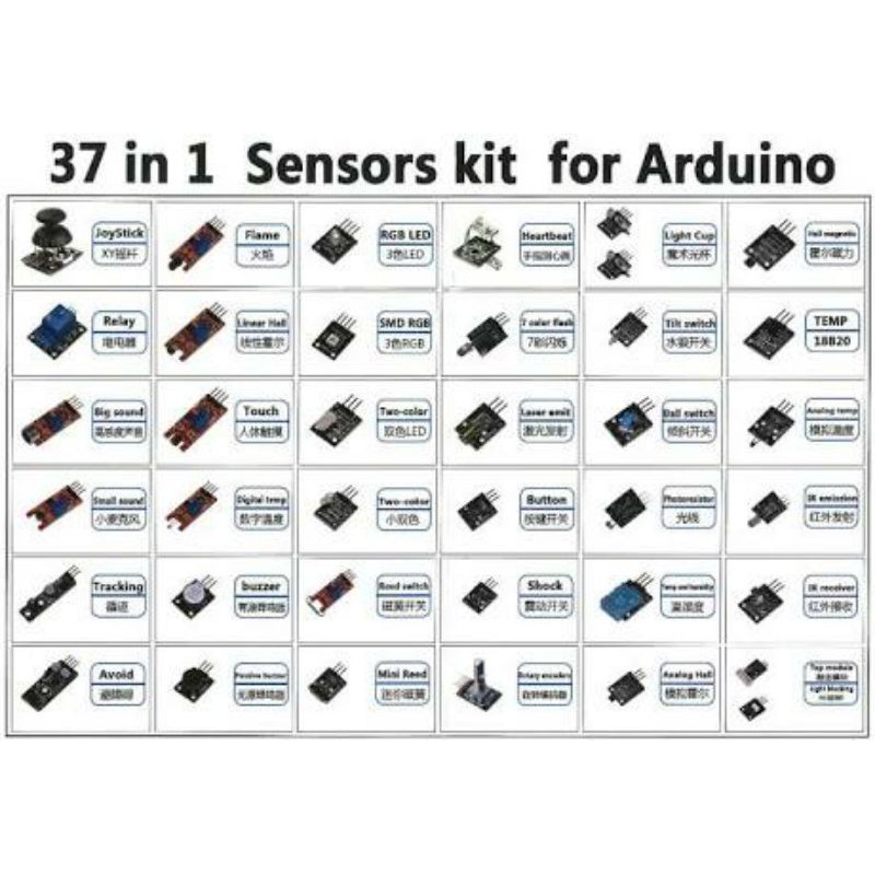 37 in 1 sensor kit paket arduino