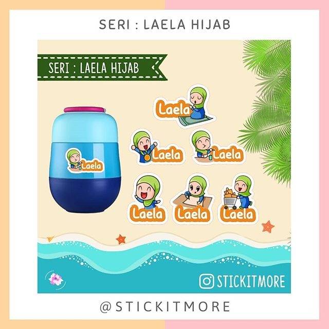 

Sticker Label Nama Waterproof Laela Hijab