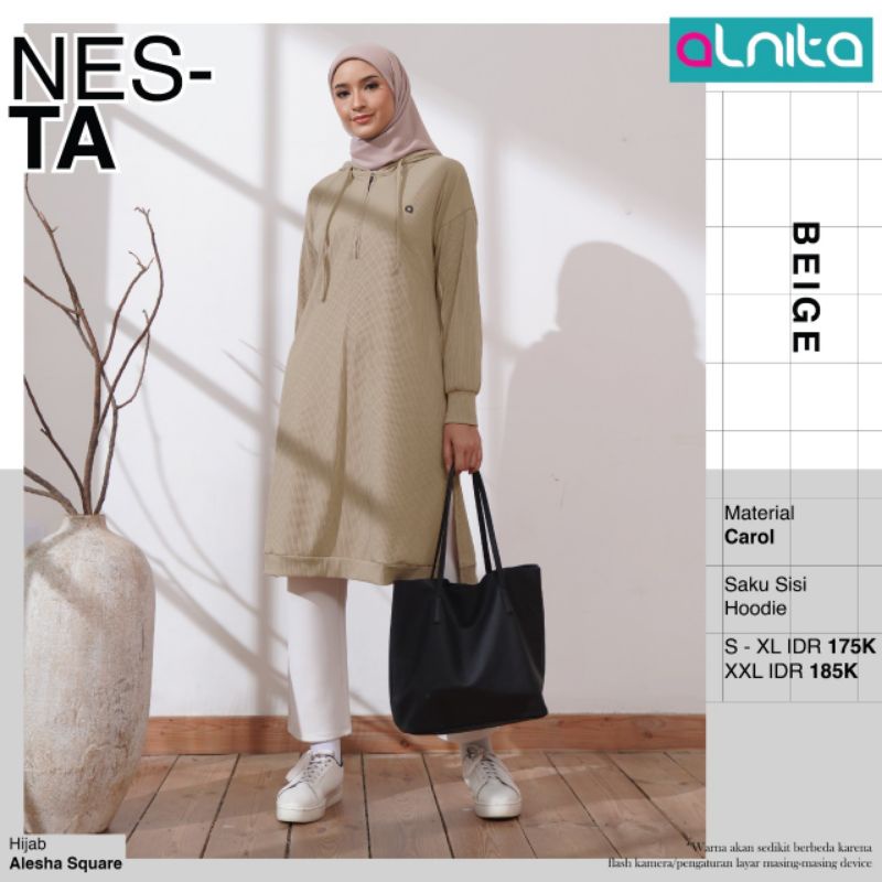 ATASAN MINI DRESS NESTA ALNITA • ALNITA TERBARU