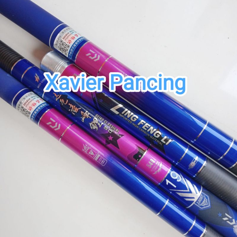 Tegek Import Daiwa Seiko Classical 6H & 8H 19T Kuat, Kaku, Ringan & Murah Free Ujung & Packing Pipa 