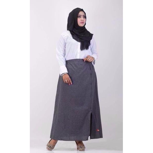 PROMO TERBARU Rok Panjang Muslim Nibras NRC 06 Hitam Celana Kulot Murah