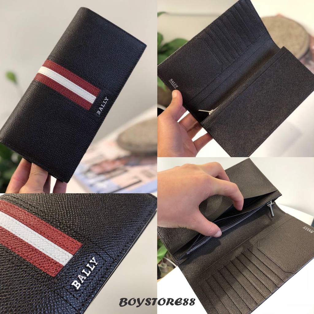 BALLY LONG WALLET TALIRO LEATHER CONTINENTAL DOMPET AUTHENTIC