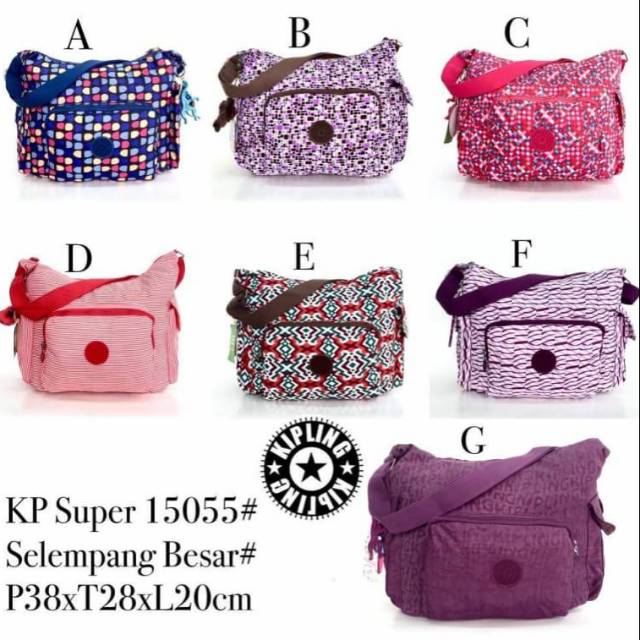 Tas pundak Kipling Super 15055 Selempang Besar