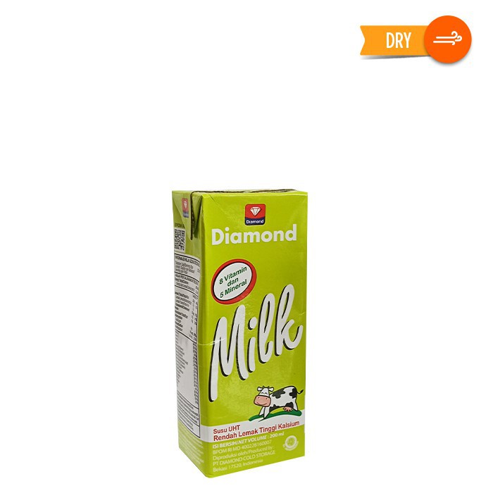 Diamond Milk Uht Low Fat High Calcium 200ml