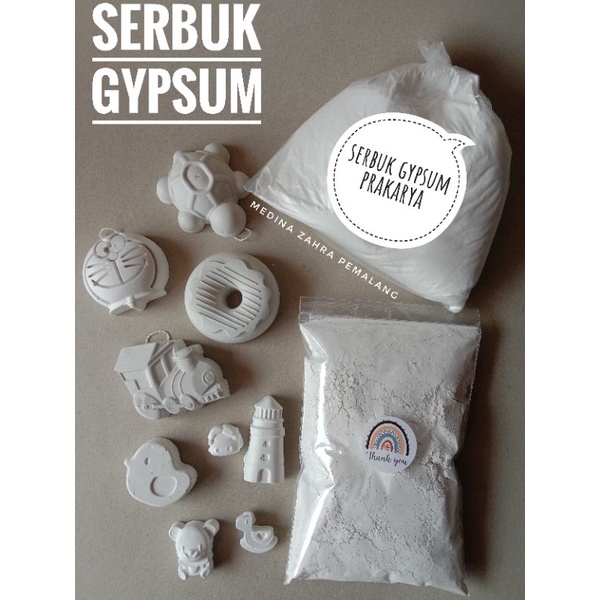 Serbuk Gypsum Prakarya/Bubuk Gipsum DIY/Gypsum Bubuk