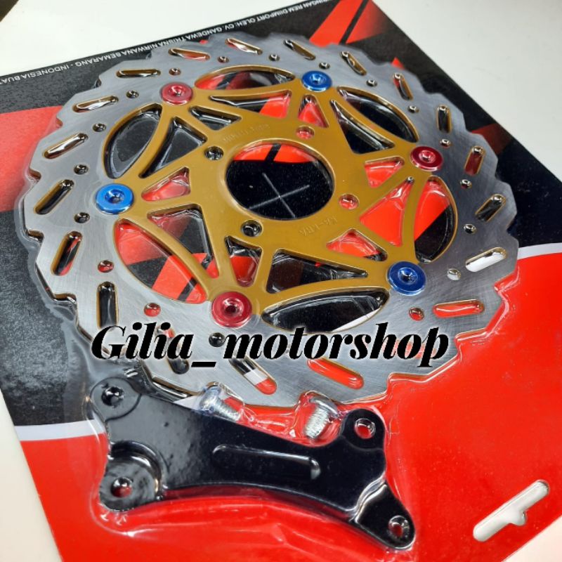 Piringan cakram depan lebar 260mm model gerigi 4 lubang motor yamaha mio soul mio gt piringan 260mm