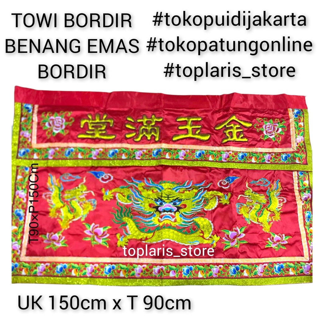 Towi Premium Full Bordir Benang Emas Taiwan 022