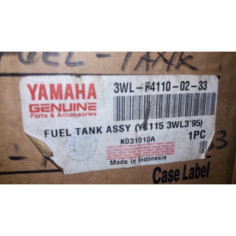 tengki tangki yamaha yt115 yt 115 th 95 96 3wl f4110 02 33 nos original limited fueltank fuel tank a