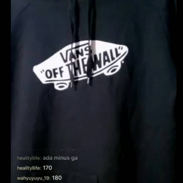 Hoodie Vans hitam