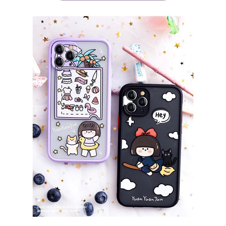 Soft case Lucu candy Lilac cantik Oppo A15 A15s A31 A33 A53 A3S A5 A9 A52 A72 A92 2020 F9 A16 A37/Neo 9 Realme C21y Xiaomi Redmi 8 FM03 FM04