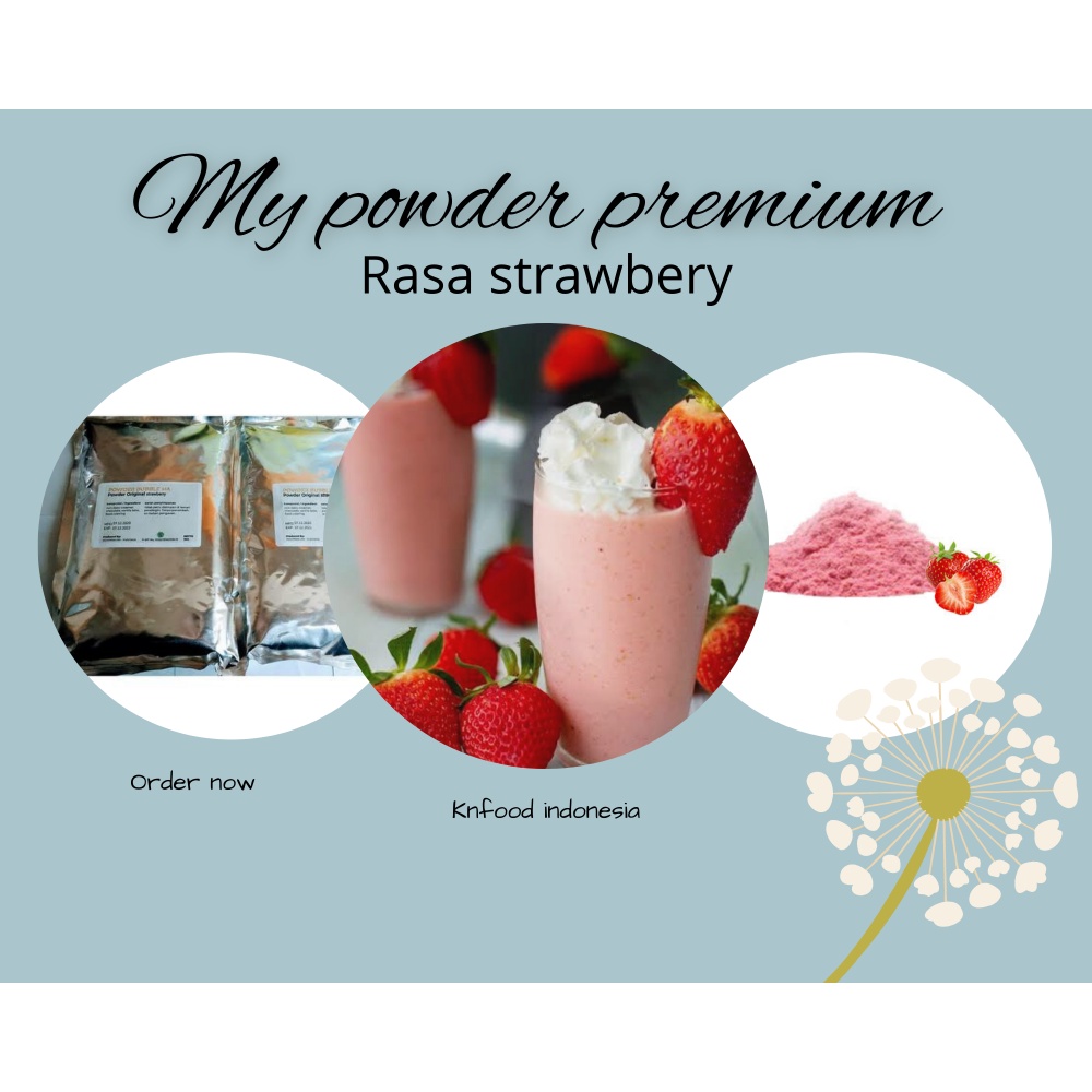 

Bubuk Minuman Powder PREMIUM (MA) Rasa Strawberry 1KG