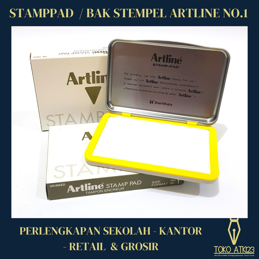 Bantalan Stempel / Bak Stempel / Stamppad Stainless Artline No. 1