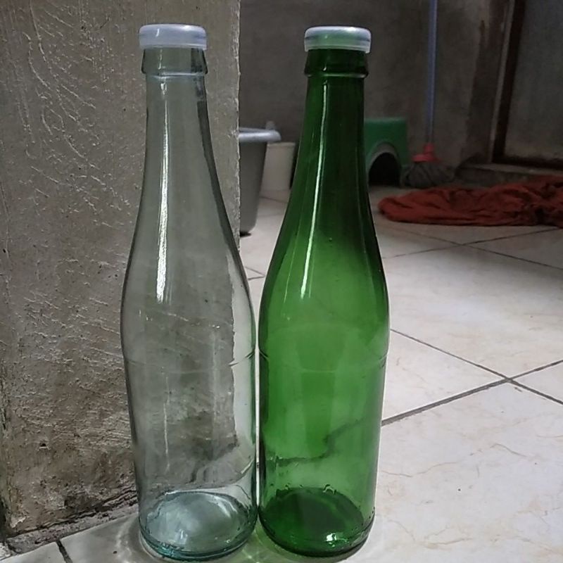 Botol Kaca 500ml - Vas Botol Kaca - plus tutup