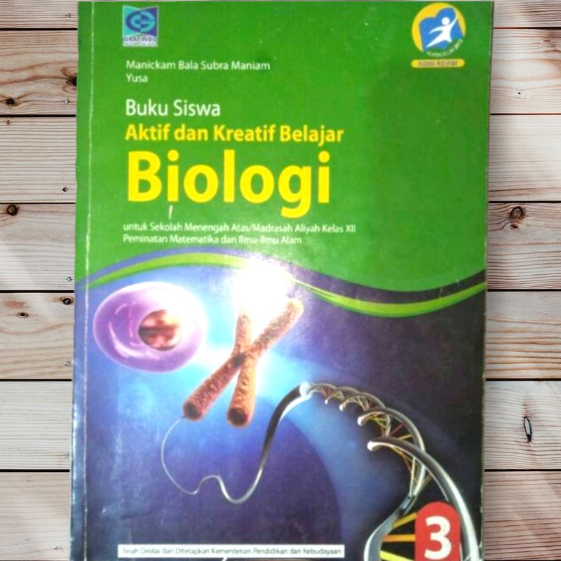 Kelas 10 11 12 Biologi / Pendidikan Agama Islam PAI Grafindo Facil 1 2 3 SMA X XI XII Edisi Revisi Wajib Perminatan-Biologi Kelas 3