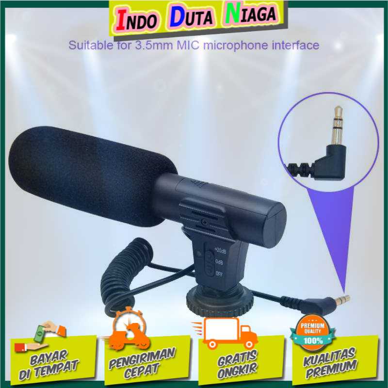 IDN TECH - TaffSTUDIO Shotgun Microphone untuk DSLR - MIC-05